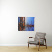 Pilgrim in de haven van het dawn-punt Dana Wandkleed (In Situ (horizontaal))