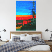 Pilgrim in het dagerpunt Dana Canvas Afdruk (Insitu (Slaapkamer))