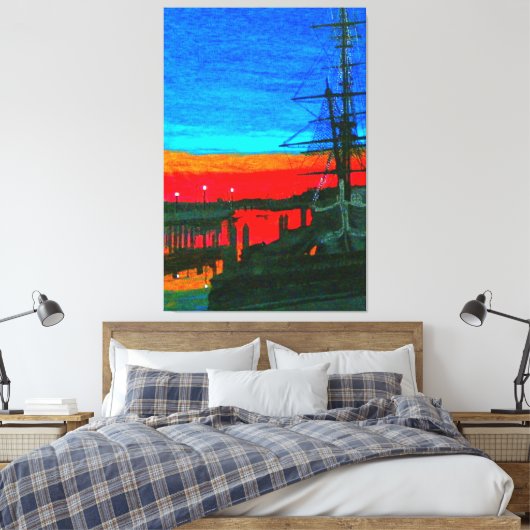 Pilgrim in het dagerpunt Dana Canvas Afdruk (Insitu (Slaapkamer))