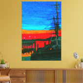 Pilgrim in het dagerpunt Dana Canvas Afdruk (Insitu (Woonkamer))