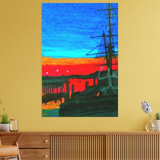 Pilgrim in het dagerpunt Dana Canvas Afdruk (Insitu (Woonkamer))