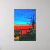 Pilgrim in het dagerpunt Dana Canvas Afdruk (Voorkant)