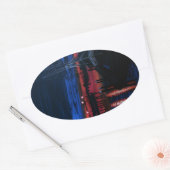 Pilgrim in het dagerpunt Dana Ovale Sticker (Envelop)