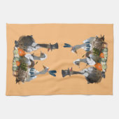 Pilgrim & Indiase Thanksgiving Kitchen Towel Theedoek (Horizontaal)