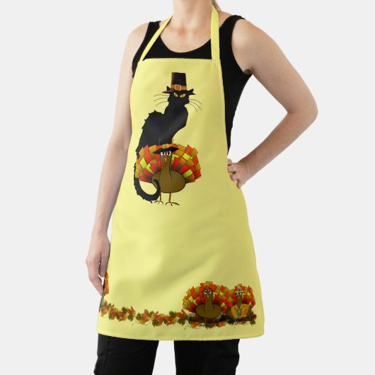 Pilgrim Le Chat Noir Thanksgiving Schort (Insitu)