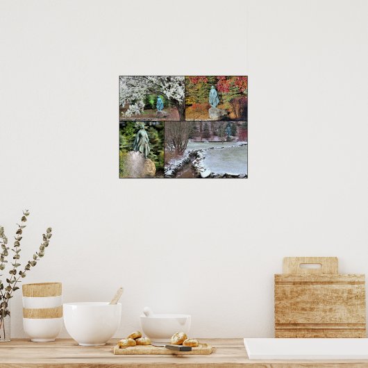 Pilgrim Maiden in vier seizoenen Poster (Keuken)