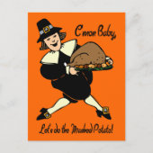 Pilgrim Mashed Potato Briefkaart (Voorkant)