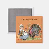 Pilgrim Meisje - Aanpassen Magneet (Voorkant / Achterkant)