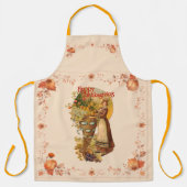 Pilgrim meisje met Victoriaans stijl Thanksgiving Schort (Voorkant)