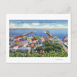 Pilgrim Memorial Uitzicht van de haven Briefkaart