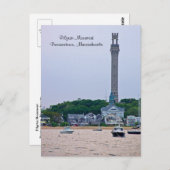 Pilgrim Monument Provincetown MA Briefkaart (Voorkant / Achterkant)