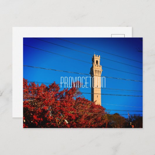 Pilgrim Monument Tower Briefkaart (Voorkant / Achterkant)