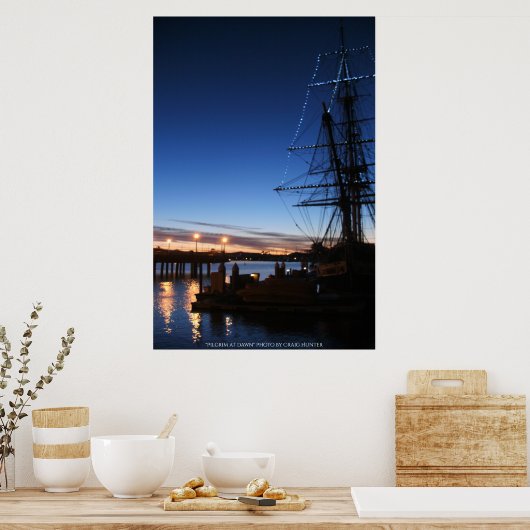 Pilgrim op dagfoto poster (Keuken)