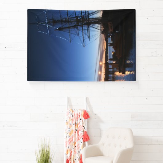 Pilgrim op dagfoto spandoek (Insitu)