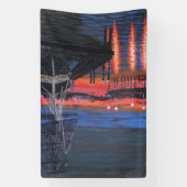 Pilgrim op dagschilderij spandoek (Verticaal)