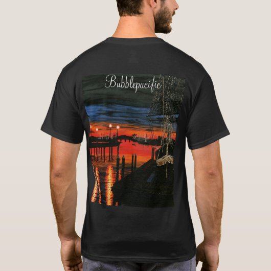 Pilgrim op dagschilderij t-shirt (Achterkant)