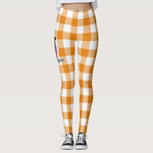 Pilgrim Owl on Oranje Pset - Happy Thanksgiving Leggings