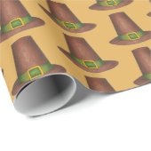 Pilgrim Puritan Pet Happy Thanksgiving najaar Herf Cadeaupapier (Rol Hoek)