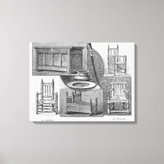 Pilgrim Relics Canvas Afdruk (Voorkant)