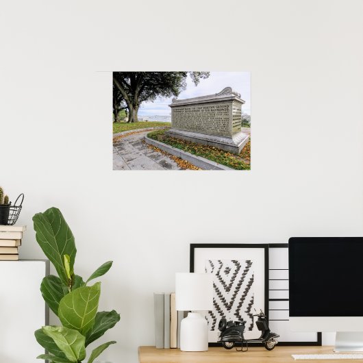 Pilgrim sarcofaag Cole's Hill print (Thuiskantoor)