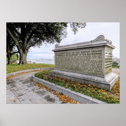 Pilgrim sarcofaag Cole's Hill print (Voorkant)