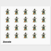Pilgrim Scarecrow Ronde Sticker (Vel)