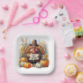 Pilgrim Spirit & Pumpkin Joy Papieren Bordje (Feest)