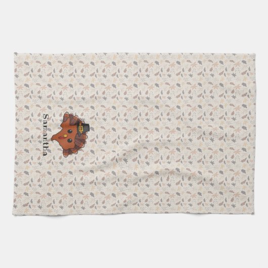 Pilgrim Texas Turkey All-Over Print Theedoek (Horizontaal)