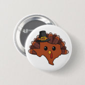 Pilgrim Texas Turkey Button (Voorkant /achterkant)