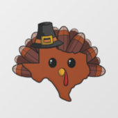 Pilgrim Texas Turkey Raamsticker (Vel)
