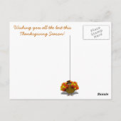 Pilgrim Turkey Fall verlaat Lijst Briefkaart (Achterkant)