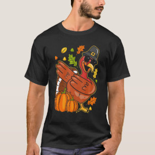 Pilgrim Turkey Pumpkin Thanksgiving herfst seizoen T-shirt