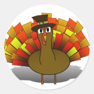 Pilgrim Turkey Ronde Sticker