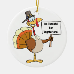 Pilgrim Turkey Sign. Keramisch Ornament