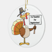 Pilgrim Turkey Sign. Keramisch Ornament (Links)