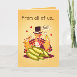 Pilgrim Turkey (Thanksgiving)-kaart Feestdagen Kaart