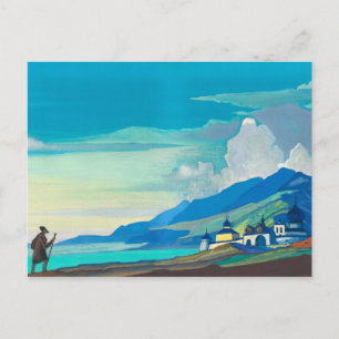 Pilgrim van de Radiant City van Nicholas Roerich Briefkaart