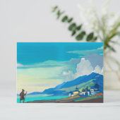 Pilgrim van Radiant City van Nicholas Roerich Bedankkaart (Staand voorkant)