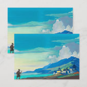 Pilgrim van Radiant City van Nicholas Roerich Bedankkaart (Voorkant / Achterkant)