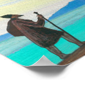 Pilgrim van Radiant City van Nicholas Roerich Poster (Hoek)