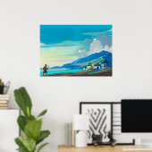 Pilgrim van Radiant City van Nicholas Roerich Poster (Thuiskantoor)