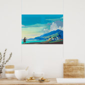 Pilgrim van Radiant City van Nicholas Roerich Poster (Keuken)