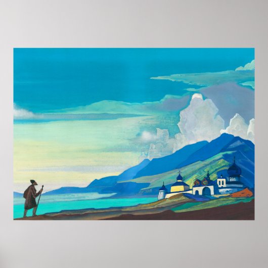 Pilgrim van Radiant City van Nicholas Roerich Poster (Voorkant)