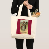 Pilgrim Woman  Thanksgiving Canvas tas (Voorkant (product))