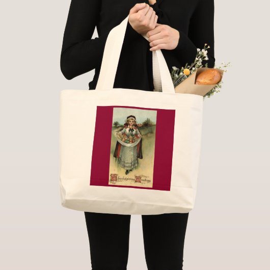 Pilgrim Woman  Thanksgiving Canvas tas (Voorkant (product))