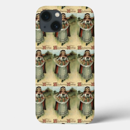 Pilgrim Woman  Thanksgiving Case-Mate iPhone Case (Achterkant)