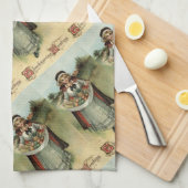 Pilgrim Woman  Thanksgiving Kitchen Towels Theedoek (Quarter Fold)