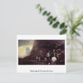 Pilgrimage door Francisco De Goya Briefkaart (Staand voorkant)