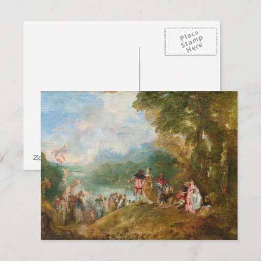 Pilgrimage naar Cythera The Embarkation for Cyther Briefkaart (Voorkant / Achterkant)