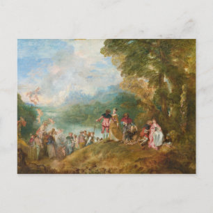 Pilgrimage naar Cythera The Embarkation for Cyther Briefkaart